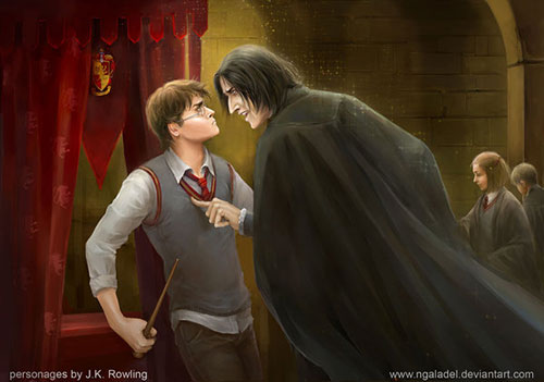 Harry and Snape by Ngaladel